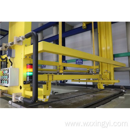 Mechanism transmission of plating line movable hoist